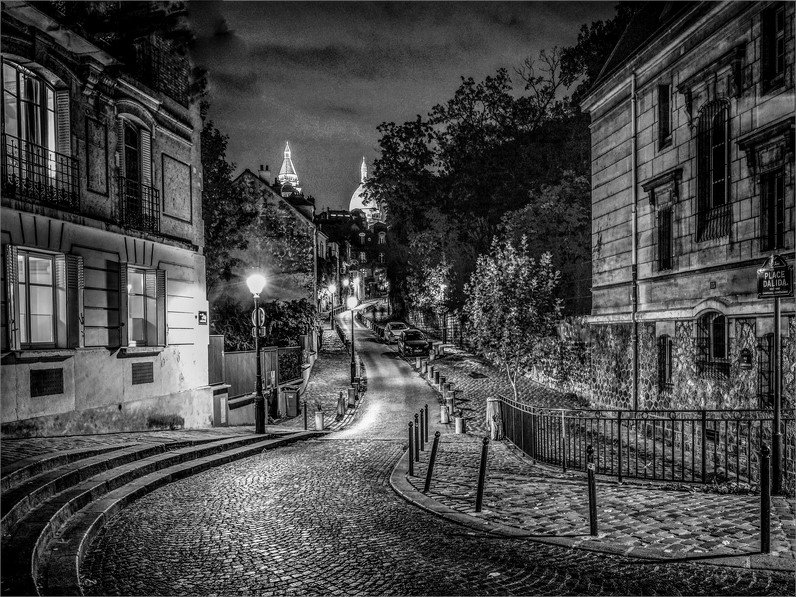 Tirage Fine Art - Le square Dalida